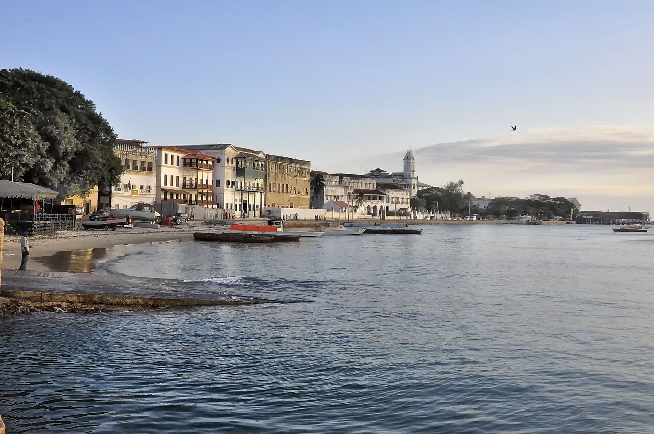 Waterfront and harbour at Stone Town, Zanzibar