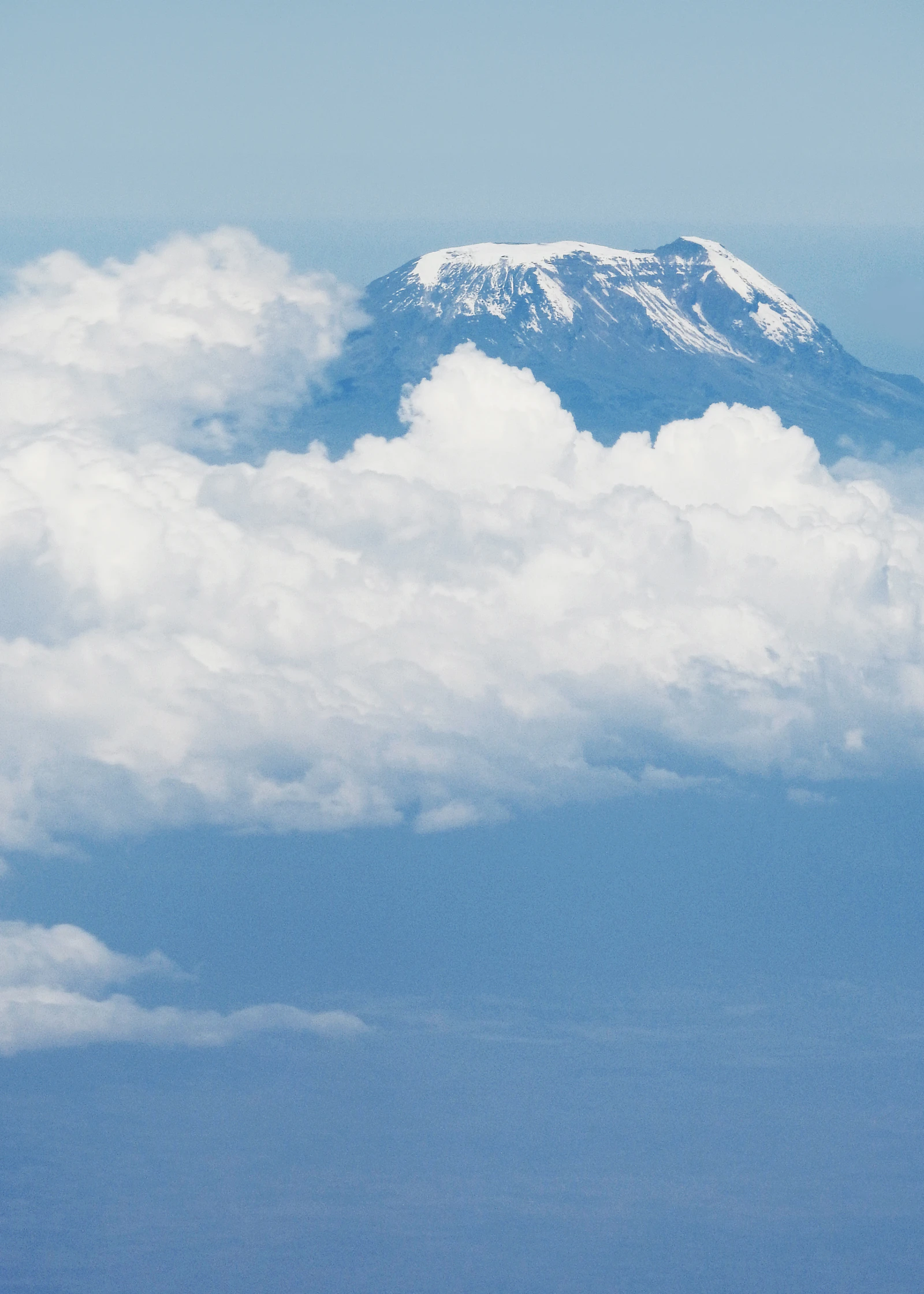 Mount Kilimanjaro above the clouds
